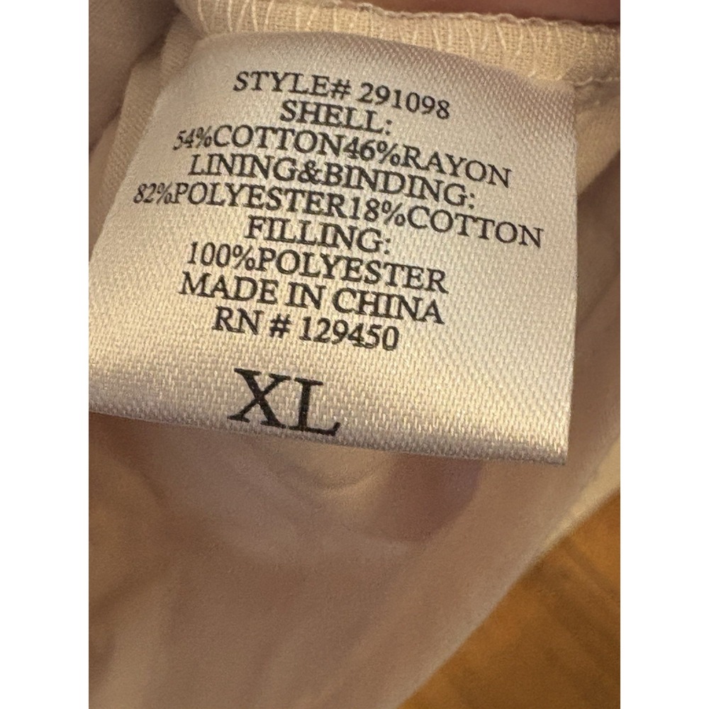 COMO VINTAGE Women’s White & Red Quilted Blazer Jacket XL New With Tag - Picture 6 of 8